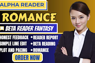 alpha beta read your romance fantasy manuscript
