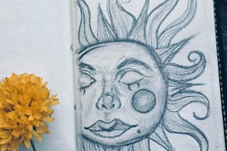 draw custom pencil sketch art or illustration by hand