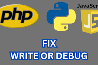 fix debug write optimize develop website in python javascript java CSS PHP