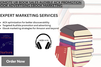 amazon acx or audible audiobook promotione book advertising ebook marketing