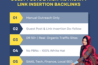 do manual li and gp outreach with high authority website