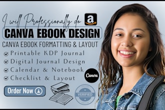 design printable planner kdp journal checklist notebook calendar digital journal