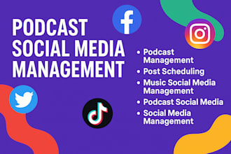 do podcast monthly social media management and content creation