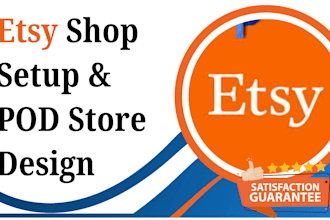 setup beginner etsy shop pod, etsy digital products goods SEO optimization