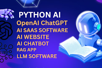 do python ai chatbot rag application chatgpt llm ai software ai website ai agent