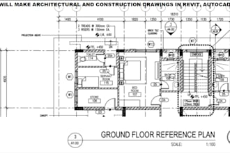 make architectural and construction drawings in revit, autocad