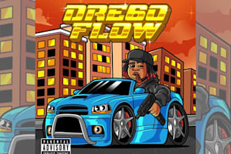 design cartoon album cover mixtape cover art mixtape cover music artwork single