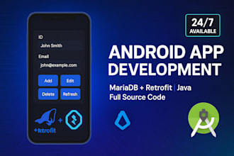 do build a custom android app with mariadb and retrofit