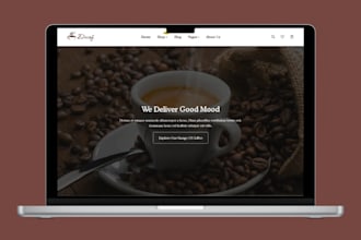 design private label coffee shopify store coffee website coffee shopify store