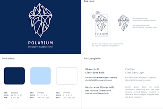 design your visual brand identity with logo, colors and style