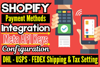 configure tax payment dhl API key shopify usps shipping meta fedex setup
