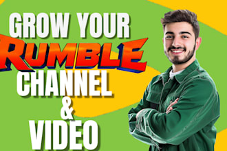 do superfast organic rumble video promotion, rumble promotion, video SEO