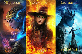make professional fantasy book cover design,ebook cover, book cover illustration