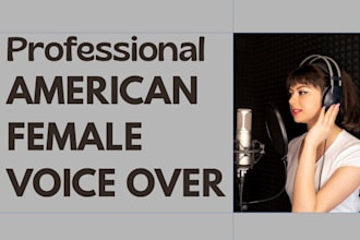 do female voice overs for animation intro trailers audiobook