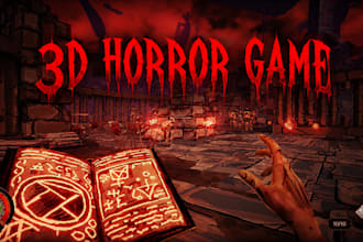 develop 3d horror zombies shooting game in unity or unreal