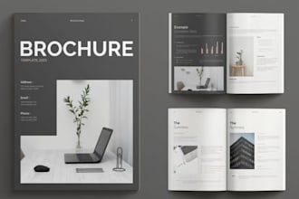 do business brochure bifold trifold design product catalogue eddm postcard flyer