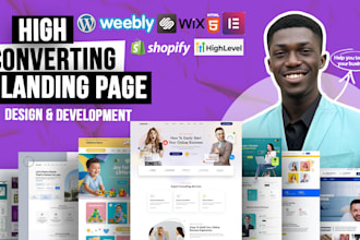 do high converting landing page sales funnel for wordpress shopify wix website