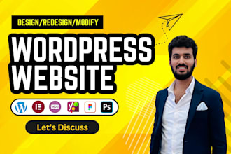 be your wordpress developer and design a business website
