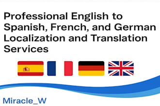 localize, translate your content in english, spanish, french, german