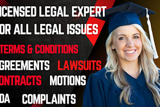 draft and review legal contract, agreement, terms and conditions, documents, nda