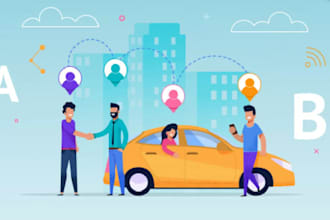 build car booking app, taxi booking app, car booking app