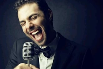 be your professional male singer, edm, pop, rock, metal, country rock vocal