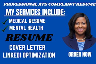 write a mental health, psychology, medical  and pharmaceutical resume