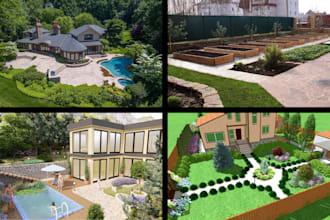 do backyard landscape design, fireplace, garden, deck, pool and patio design