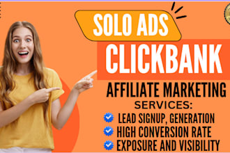 do solo ads promotion affiliate link marketing lead generation solo ads campaign