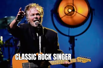 be your classic rock songs singer, pop rock song, metal core vocal on any genre