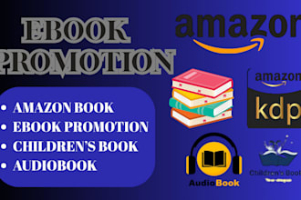 do expert promotion for your ebook, audiobook, or children book