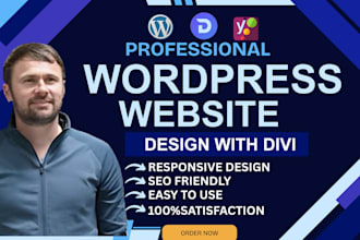 build cusom responsive divi websites, redesign wordpress business website, divi