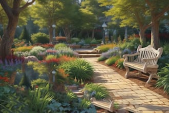 design landscape, backyard, garden, pool, and frontyard