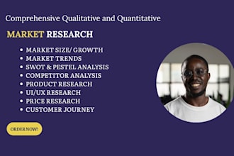 do a comprehensive market research report and competitor analysis for you