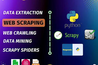do web scraping, data mining and extracting from websites