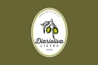 design top quality monogram spanish olive oil logo