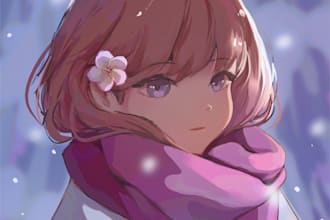 illustrate digital art for pfp or custom illustrations