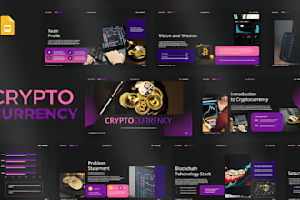 design pitch deck presentation for crypto web3 ntf blockchain crypto pitch deck