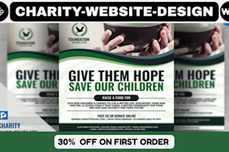 create non profit website, charity website for ngo website