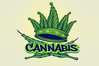design custom marijuana, cannabis, cbd, dispensary  logo