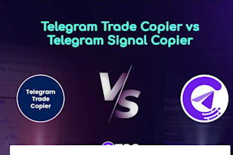 build fast reliable signal, trade copier from telegram to mt4 mt5 or quantower
