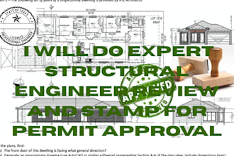 structural engineer review and stamp for permit approval