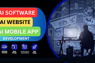 develop ai software full stack web and mobile apps frontend and backend