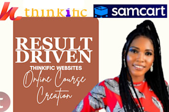 build samcart sales funnel thinkific landing page, kajabi website online course