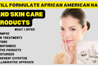 formulate african american hair care and african american skin care products