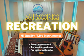 recreate the instrumental of your ai song with HQ sound