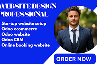 create odoo website with online booking invoicing and crm