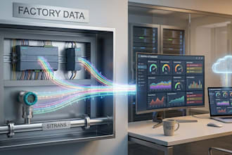 take your industrial data to cloud dashboard