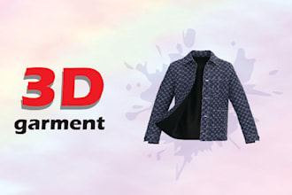 make 3d fashion designs, clothing, garments, animation kids wear design