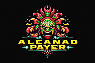 design unique mexican wrestler mask logo within two days